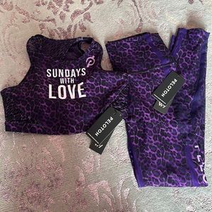 NEW Peloton Sundays With Love 2-piece cheetah set